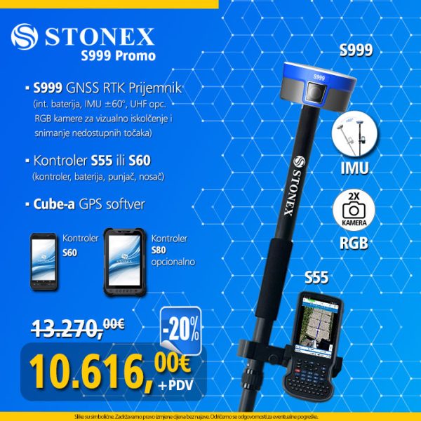 .STONEX S999 RTK GNSS rover - Promocija