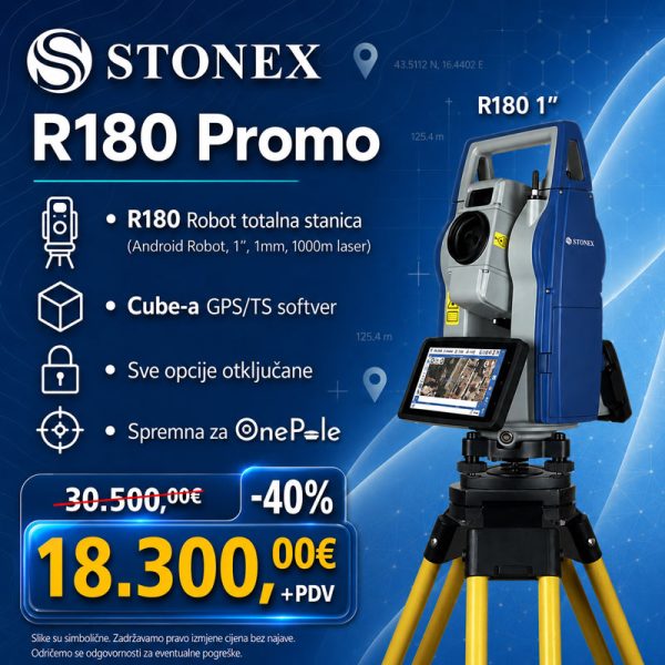 STONEX R180 (1") robotska stanica - PROMOCIJA