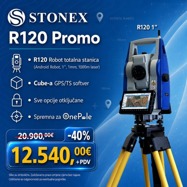 STONEX R120 (1") robotska stanica - PROMOCIJA