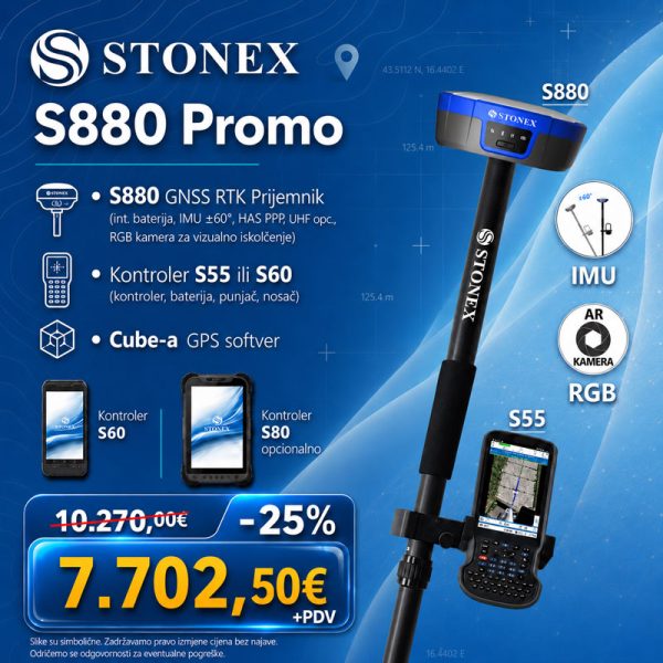 .STONEX S880 RTK GNSS rover - Promocija