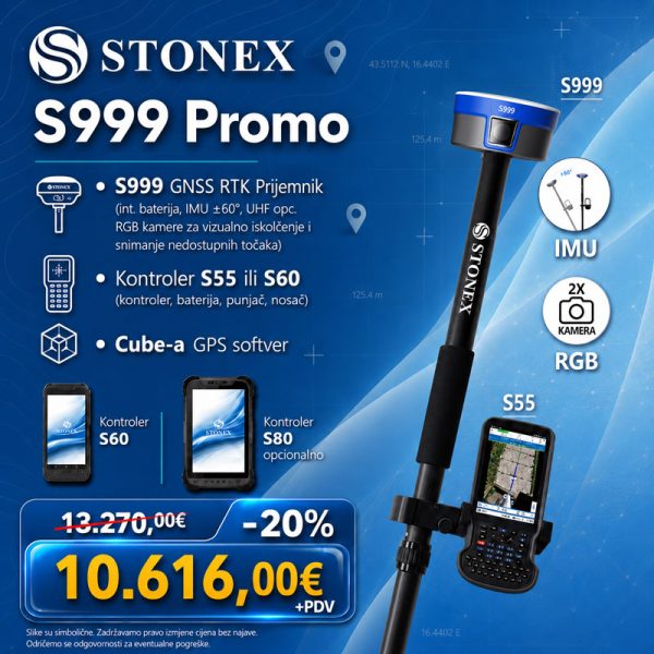 .STONEX S999 RTK GNSS rover - Promocija