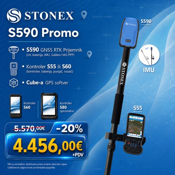 .STONEX S590 RTK GNSS rover - Promocija